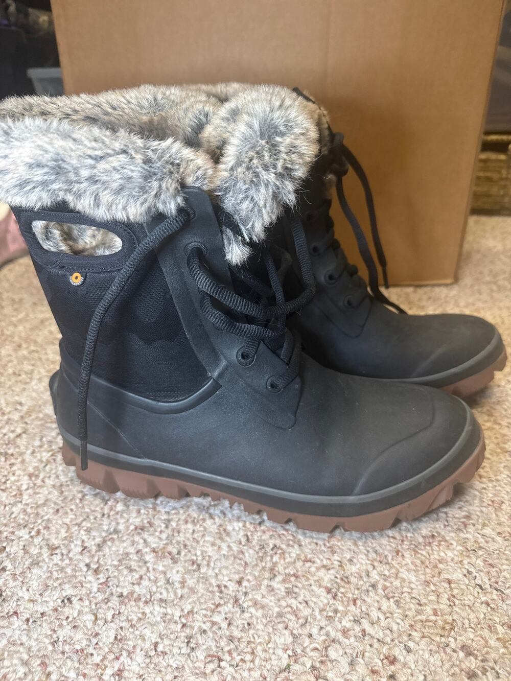 NEW BOGS Arcata T-Camo Women’s 10 Waterproof Winter Snow Boots -58°F Black